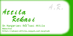 attila rekasi business card